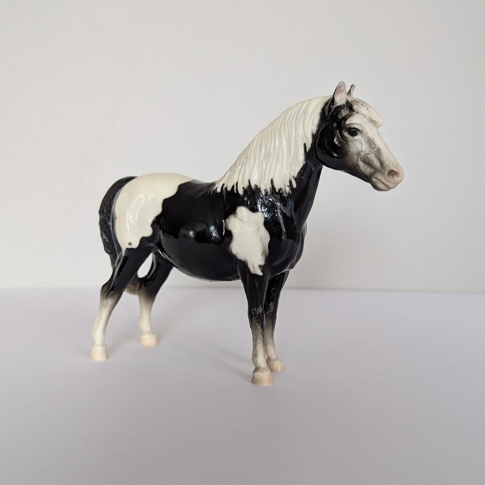Vintage Breyer #21 Shetland Pony Model Horse Early C Hess Pre-USA Stamp Version